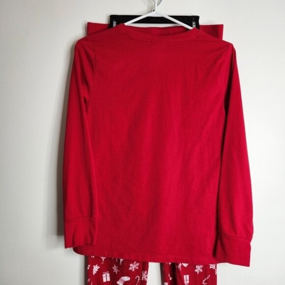 Macy's Red/White Matching Merry Bright Holiday Pajamas Set Size S Women's - Picture 7 of 13